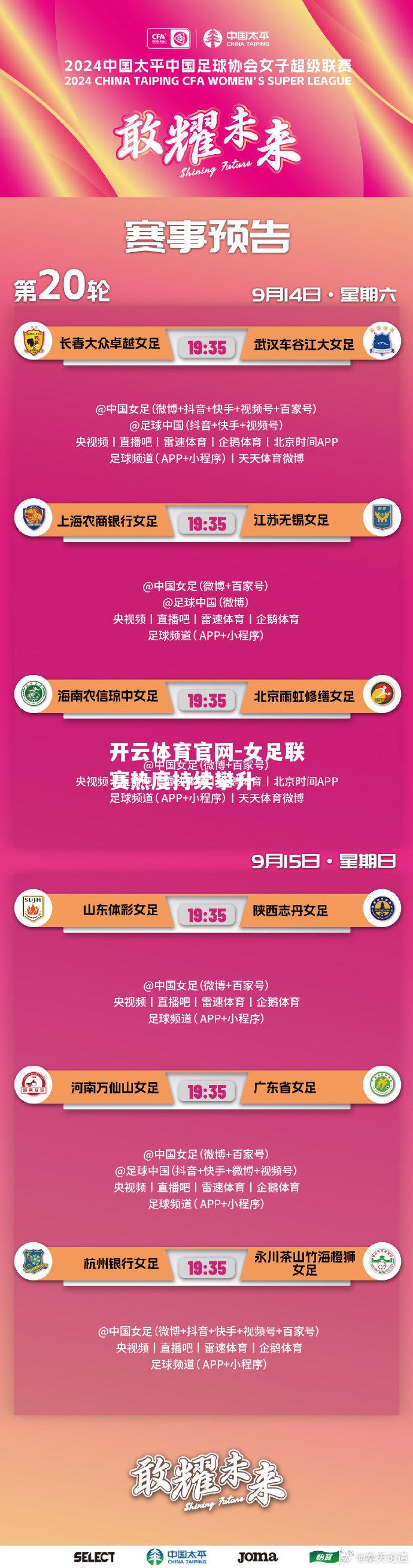 女足联赛热度持续攀升